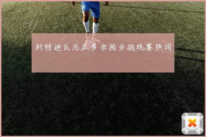 科特迪瓦厄瓜多尔抢分战观赛热词